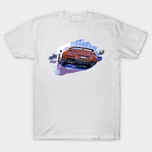 GTR Drag Race Art Print T-Shirt